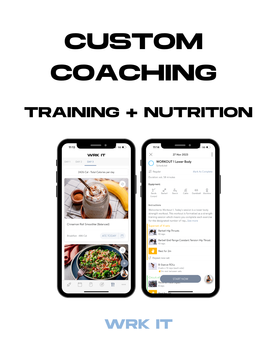 CUSTOM COACHING: TRAINING + NUTRITION (SIGN UP FEE)