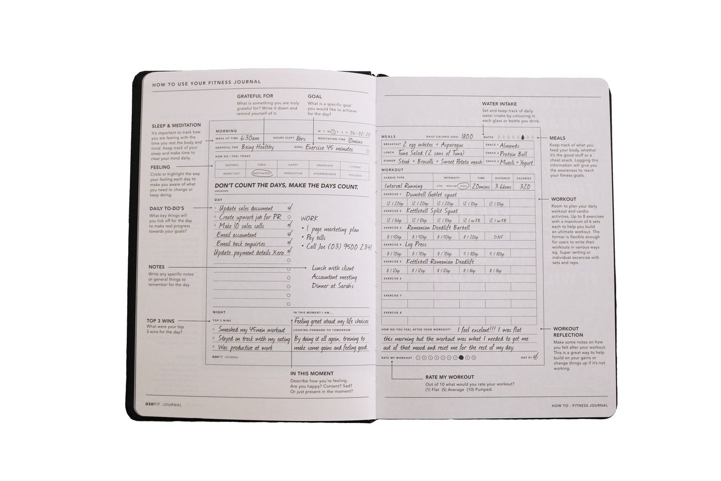 DB Fitness & Goal Setting Journal